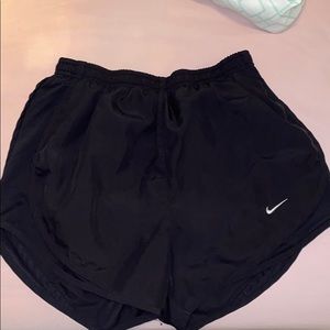 Plain black nike shorts
